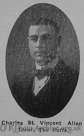 Allen C St V Lt The Buffs (East Kent Regiment) Attd Machine Gun Corps (Infantry)