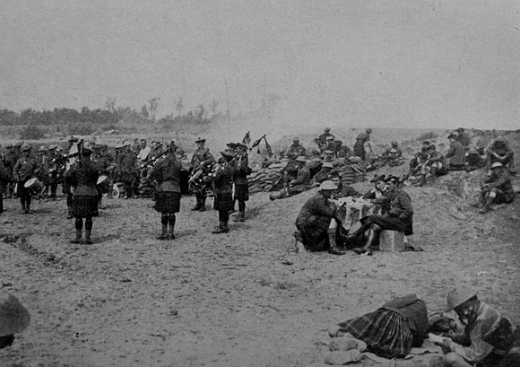 Pipers Of The Black Watch After The Capture Of Longueval