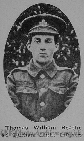 Beattie T W Pte 4307 9th Durham Light Infantry