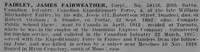 Fairley J F Cpl 58156 20th Canadian Expeditionary Force