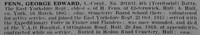 Fenn G E L/Cpl 201631 4th East Yorkshire Regiment