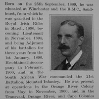 Clinton-Baker O Lt Col 1st Royal Irish Rifles Obit Part 2 The Bond Of Sacrifice Vol 2