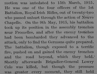 Clinton-Baker O Lt Col 1st Royal Irish Rifles Obit Part 4 The Bond Of Sacrifice Vol 2