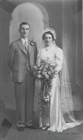 A 1940s Bride And Groom