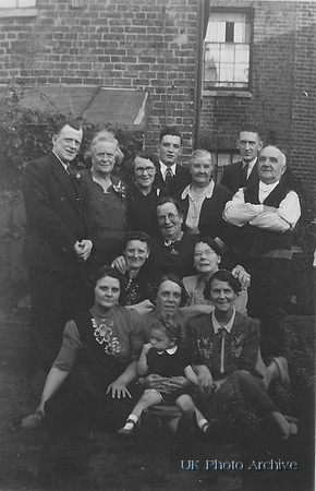 1940s Bride With Family