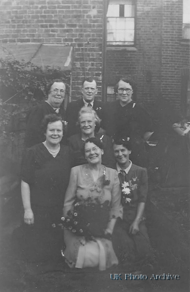 1940s Bride With Family