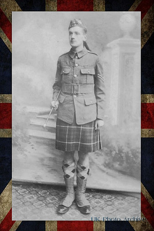A WW1 Soldier In The Seaforth Highlanders