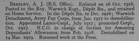 Beesley A J Cpl Army Pay Corps