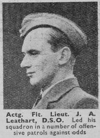 Leathart J A Acting Flt Lt DSO Royal Air Force