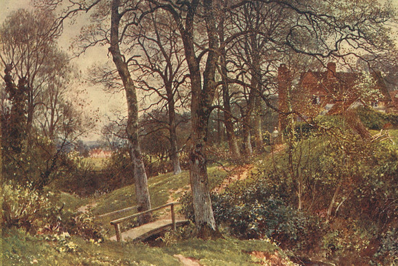 A Path To The Village Ockley Surrey 1906