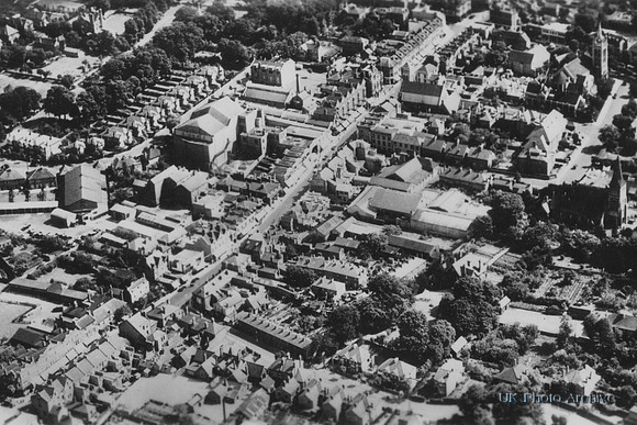 Aeroplane View Of Sutton 1930s