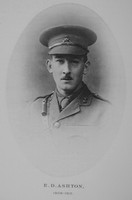 Ashton E D 2nd Lt 9th Attd 19th Lancashire Fusiliers