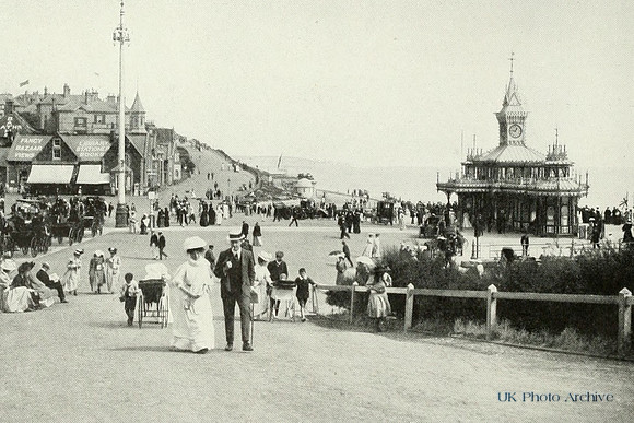 East Cliff From The West Cliff Bournemouth c.1900