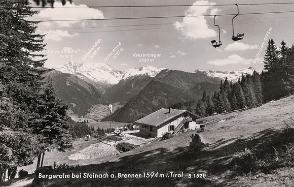 Bergeralm bei Steinach 1950s