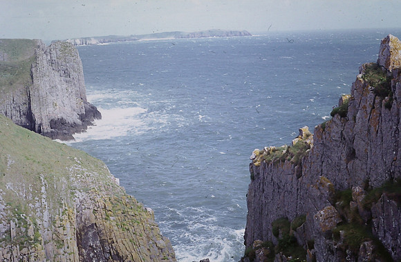 Caldey Island From Headland Lydstep 1972