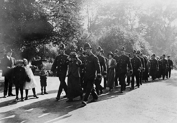 Flora Drummond And Others Under Arrest 1914