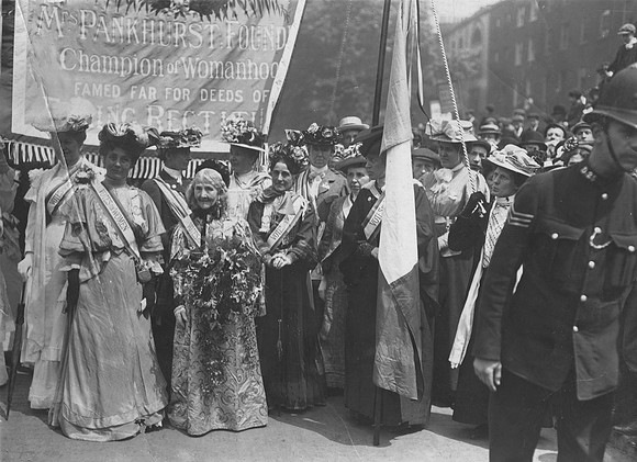Emmeline Pankhurst And Elizabeth Wolstenholme Elmy 1908