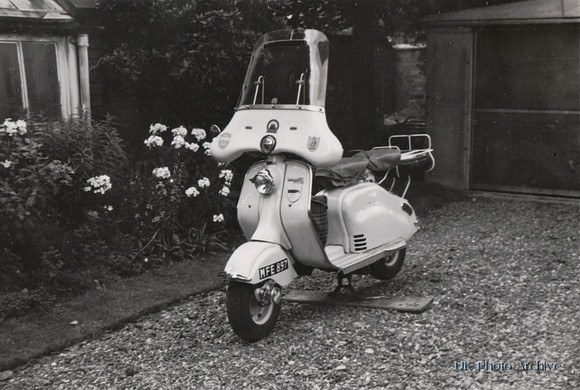A 1950s Moped