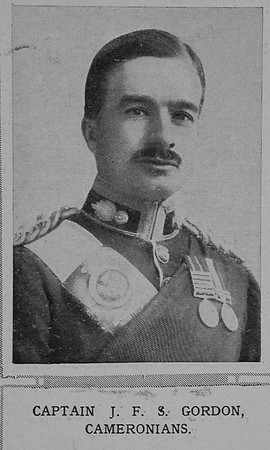 Gordon J F S Captain Cameronians The Illustrated London News 26th Dec 1914