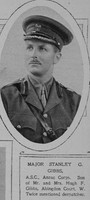 Gibbs S G Major Australian Army Service Corps The Illustrated London News 27th Oct 1917
