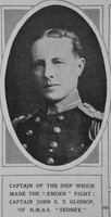 Glossop J C T Captain HMAS Sydney Royal Navy The Illustrated London News 14th Nov 1914