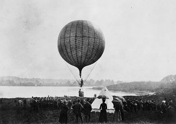 The Observation Balloon Trusty Taking Off At Frensham Pond
