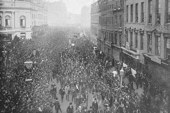 A  Political Demonstration On The Way To Hyde Park 1897
