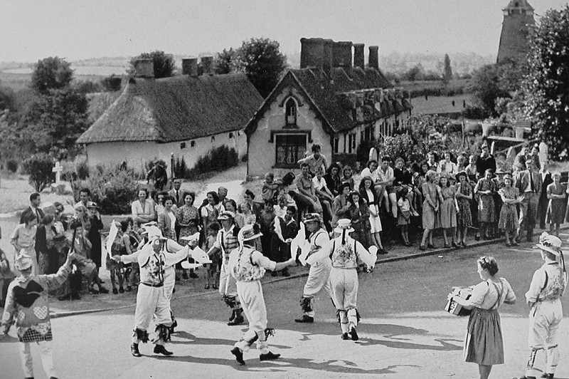 Morris Dancers At Thaxted Essex 1940s