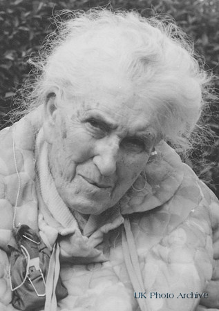 An Old Lady With A Hearing Aid c.1970