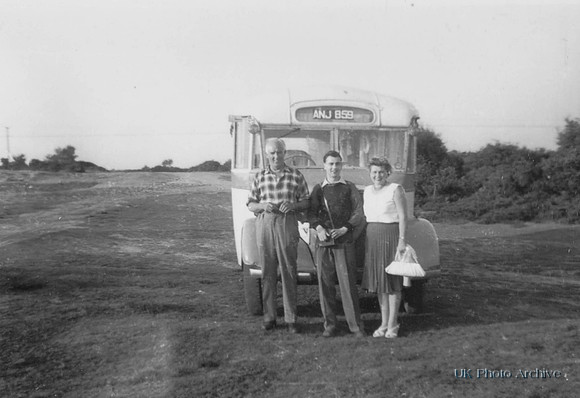 Early 1950s Campervan Registration Number ANJ 859