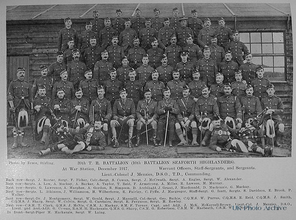Seaforth Highlanders WOs Staff Sergeants Sergeants 10th Btn The Sword Of The North Highland Memories Of The Great War-Dugald MacEchern