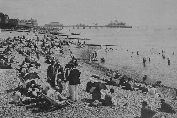 The Beach At Eastbourne 1920s