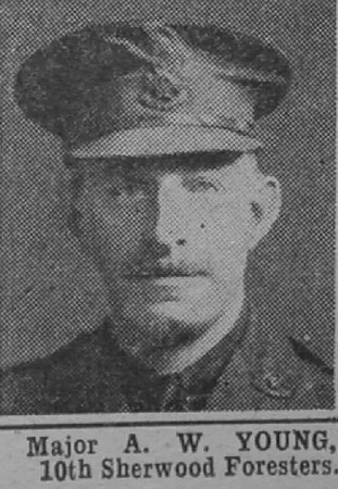 Young A W Major 10th Notts & Derby Regiment The War Illustrated 30th Oct 1915