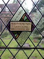 Nunn M H Lt Col 9th Worcestershire Regt Memorial Window Worcester Cathedral