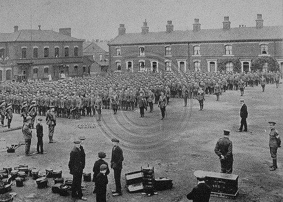 Parade Of The 7th Battalion West Yorkshire Regiment (Leeds Rifles) August 1914