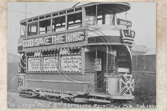 The Leeds Pals 2nd Battallion Recruiting Car 1914