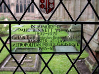 Bennett E P Captain VC MC 2nd Worcs Regt Memorial Window Worcester Cathedral Photo No 2
