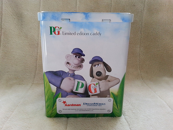 Wallace And Gromit Limited Edition PG Tips Tea Caddy/Tin