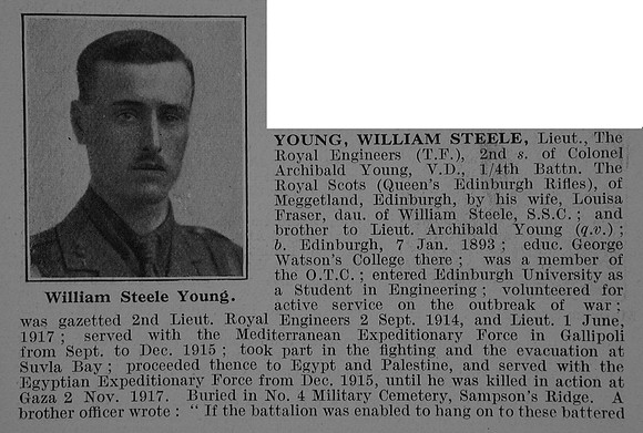Young W S Lt Royal Engineers Obit Part 1 De Ruvignys Roll Of Honour Vol 5