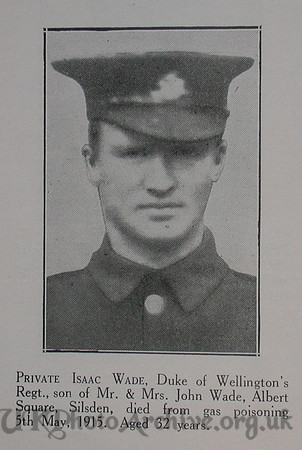 Wade I Pte 2nd West Riding Regt Craven Roll Of Honour