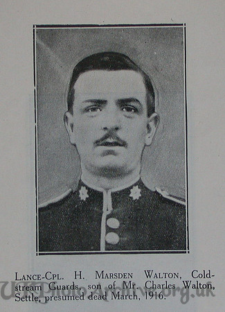 Walton H M LCpl 1st Coldstream Guards Craven Roll Of Honour