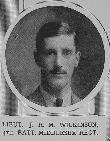 Wilkinson J R M Lt 4th Middlesex Regiment The Illustrated London News 24th Oct 1914