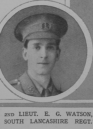 Watson E G 2nd Lt South Lancs Regiment The Illustrated London News 24th Oct 1914