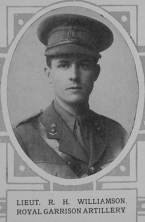Williamson R H Lt Royal Garrison Artillery The Illustrated London News 23rd Jan 1915