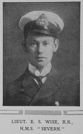 Wise E S Lt HMS Severn Royal Navy The Illustrated London News 31st Oct 1914