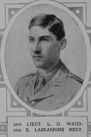 Waud L D 2nd Lt 1st East Lancs Regiment The Illustrated London News 30th Jan 1915