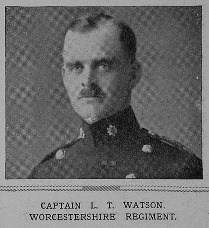 Watson L T Captain 1st Worcestershire Regiment The Illustrated London News 17th April 1915
