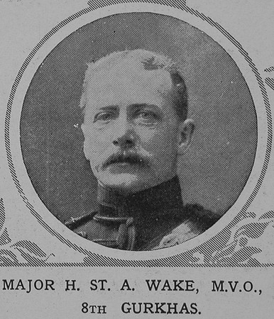 Wake H St A Major MVO Indian Army The Illustrated London News 21st Nov 1914