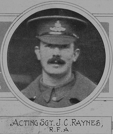 Raynes J C Acting Sergt VC Royal Field Artillery Illustrated War News Vol 6
