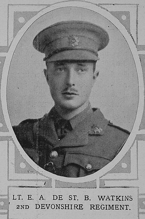 Watkins E A de St B Lt 2nd Devonshire Regiment The Illustrated London News 20th Feb 1915